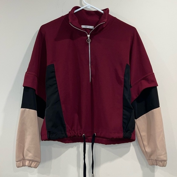 🔥Zara light zip up sweatshirt 🔥 - Picture 1 of 6
